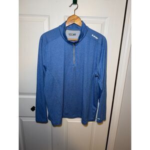 Hi-Tec DRI-TEC Quarter Zip Performance Pullover Blue Men's XL
